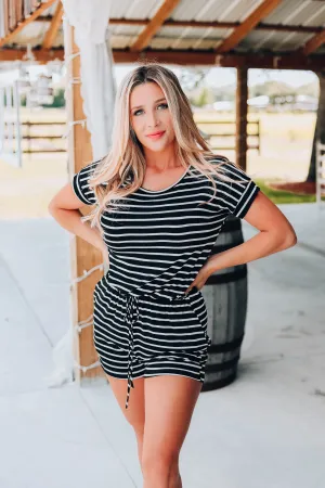 Zany Striped Romper