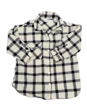 Zara flannel snap-up shaket - 4-5