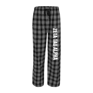 Zeta Tau Alpha Flannel Pants