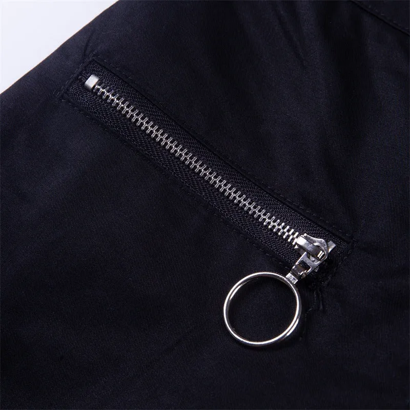 Zipper Streetwear Women Casual Harem pants