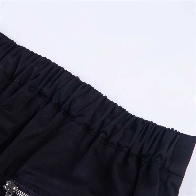Zipper Streetwear Women Casual Harem pants