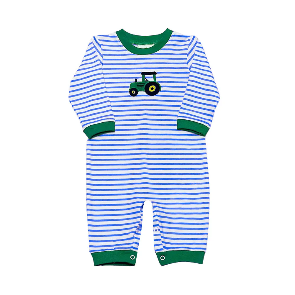 Zuccini Kids Tractor Romper - Royal Blue