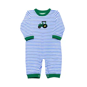 Zuccini Kids Tractor Romper - Royal Blue